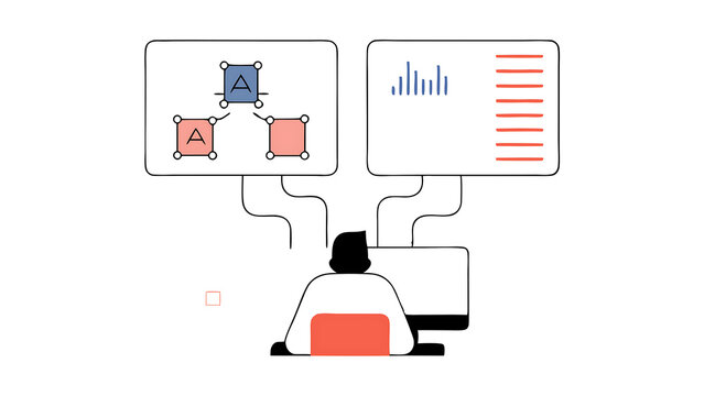 prompt engineering character working with generative ai model tools artificial intelligence in business concept isometric vector illustration 52703378 1