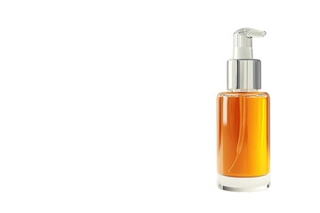 Naklejka premium Clear pump bottle with skincare serum