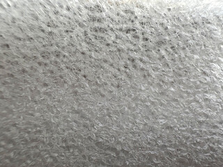 Close-up of transparent foam texture