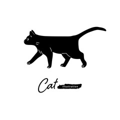 黒猫のイラスト