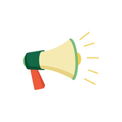 Simple Colorful Megaphone Vector Illustration for Announcement and Promotion