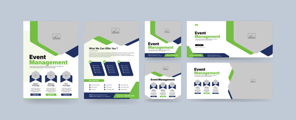 Corporate event management social media design