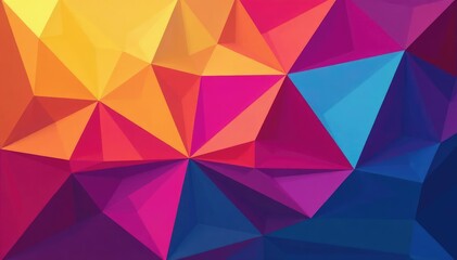 Obraz premium Geometric shapes in vibrant colors, perfectly tiled , decor, seamless, modern