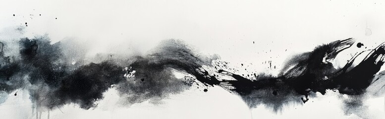 Abstract monochrome landscape