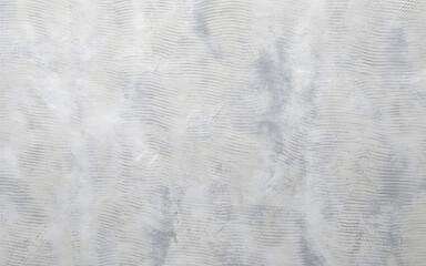 Obraz premium Textured white painted wall with horizontal wave like lines providing a modern artistic background concept