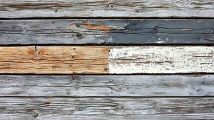Fototapeta premium Weathered Wooden Plank Wall