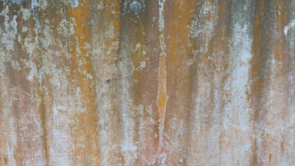 Grungy old weathered rusty texture with peeling paint and a rough, dirty pattern of aged iron