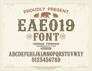 OUTSIDE FONT VINTAGE RETRO SERIF SCRIPT FONT TYPOGRAPHY LETTERING OUTDOOR ADVENTURE ALPHABET
