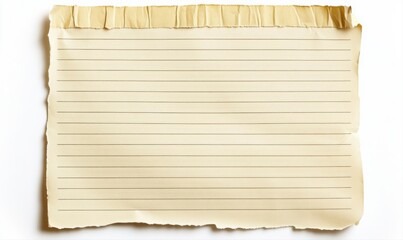 Aged lined paper with torn edges