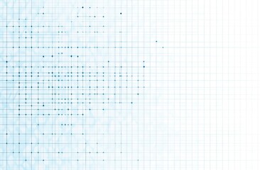 Light-blue grid pattern with scattered dots.  A subtle, almost transparent, grid pattern is overlaid with a scattering of small, dark dots. 
