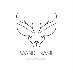 Deer minimal logo