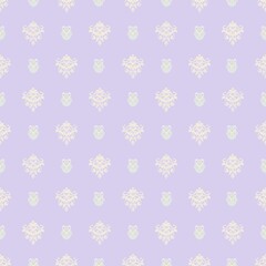 Seamless motif pattern in purple background 