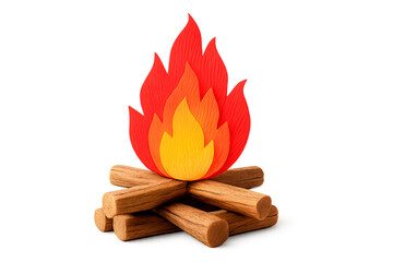 Colorful campfire decoration for festa junina