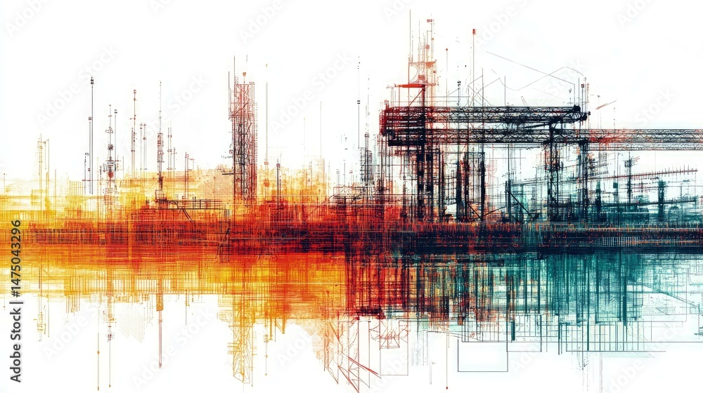 Poster abstract color gradient background