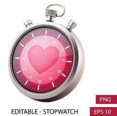 sex stopwatch - Use sex stop watch cause it's the best time. Erotic Romantic Love Timer Concept with Heart and Passion Elements.