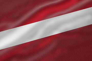 latvia A textured rendering of a flag with burgundy and white stripes creating a patriotic symbol.