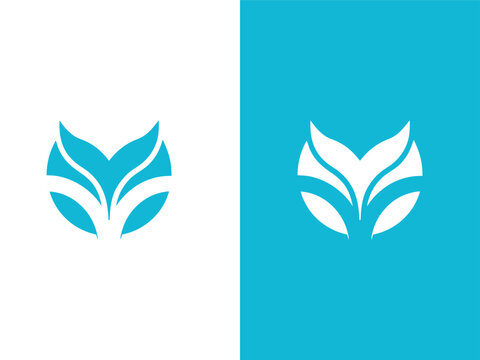 Modern Leaf Logo Design &ndash; Abstract Eco Symbol for Wellness and Organic Brands, Minimalist Floral Emblem &ndash; Nature-Inspired Logo for Beauty or Health Products, Eco Brand Logo, Natural Identity Logo