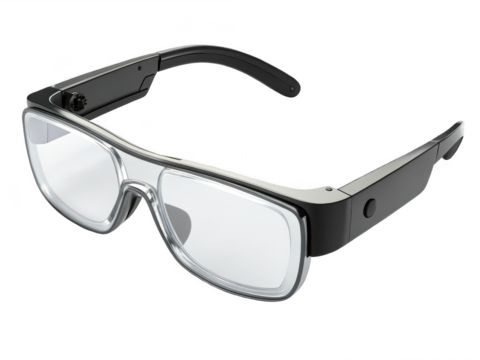 AR smart glasses png augmented reality wearable png tech glasses png futuristic display eyewear png transparent image