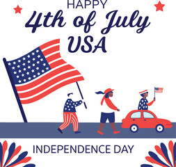 Happy 4th of July USA Independence day