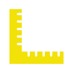Ruller. angle ruler. triangle ruler. School supplies icon. Back to school.