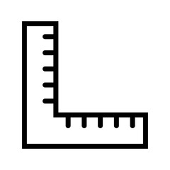 Ruller. angle ruler. triangle ruler. School supplies icon. Back to school.