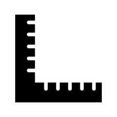 Ruller. angle ruler. triangle ruler. School supplies icon. Back to school.