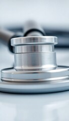 Obraz premium stethoscope laying on top of a white table