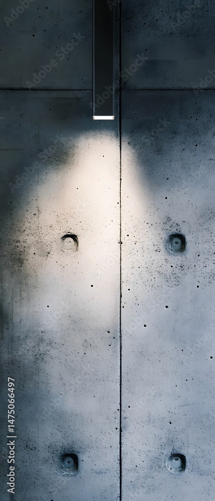 Poster a simple dark gray concrete wall with a rough uneven texture and geometric patterns created by shado