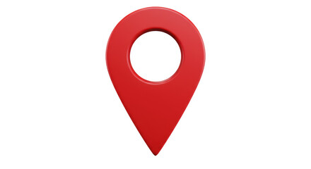 Isolated Red Map Pin