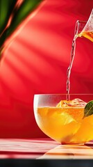 orange juice splash