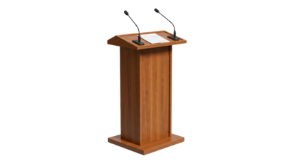 Isolated Podium Stand