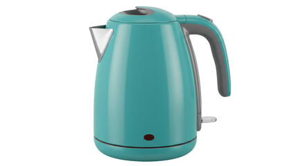 Isolated Blue Electric Kettle