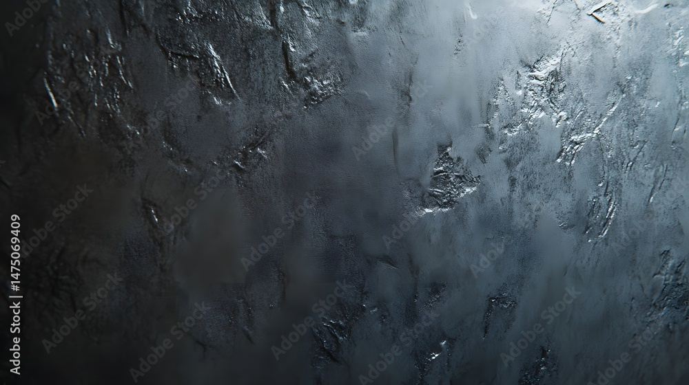 Poster striking abstract background with a close up view of a rough weathered concrete wall in shades of da