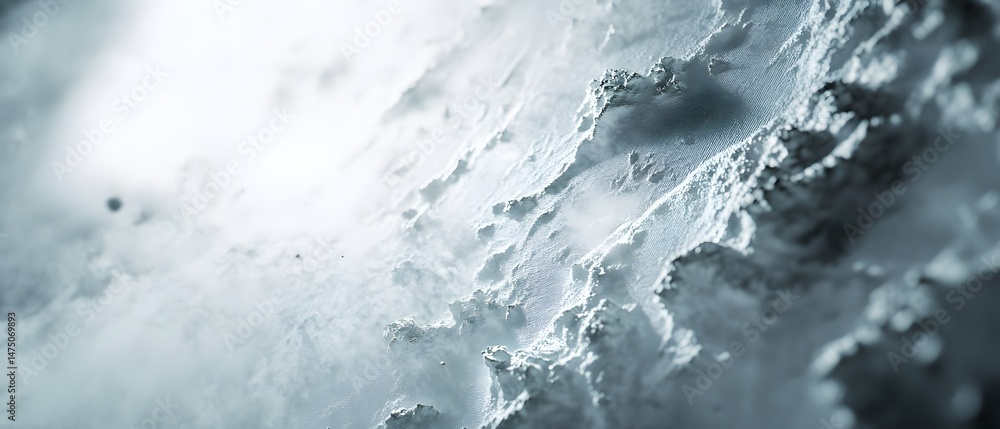 Poster a captivating close up view of a massive powerful ocean wave surging with dynamic energy and motion