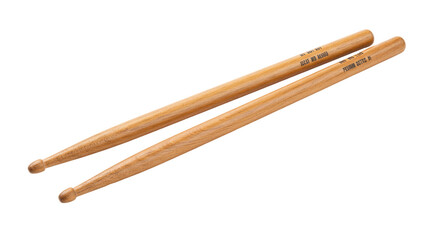 Isolated Wooden Drumsticks