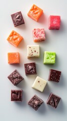 Close up of bars of chocolate
