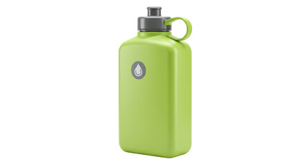 Isolated Green Water Bottle