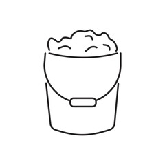 Soil ground and gardening editable stroke outline icon line