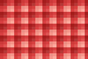 Seamless plaid pattern in pastel red. Creative and vibrant trendy tartan background design for kids. Abstract trendy gingham plaid