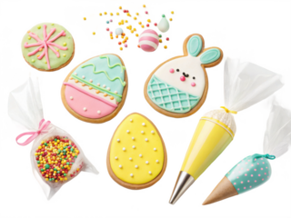 Easter cookie decorating kits png Easter egg decorating kits png DIY Easter cookie decorating kits png fun Easter cookie sets png springtime cookie decorating png transparent png