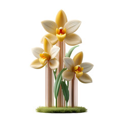 Naklejka premium Artistic Orchid Arrangement