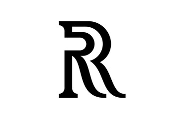 RR Letter Elegant Monogram Logo