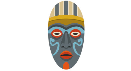 Isolated African Mask