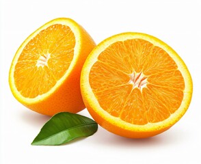 Fototapeta premium Slicing fresh citrus delight juicy oranges on a bright surface kitchen fruit photography indoor close-up food art
