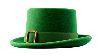 Green top hat for festive celebrations or themed events