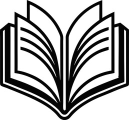 open book vector illustration