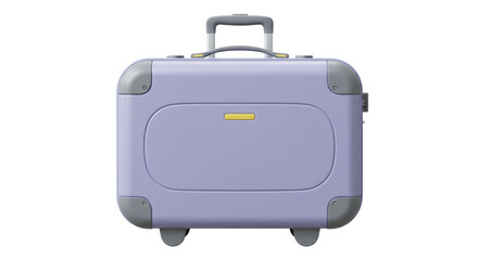 Isolated Lilac Suitcase