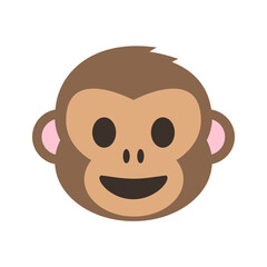 cartoon monkey head