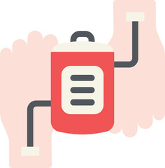 Blood Transfusion Flat Icon