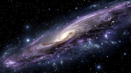 Fototapeta premium Spiral galaxy in deep space (6)